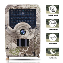 Cámara de caza Cámara de rastreo de caza Impermeable 12MP 1080P Cámara de exploración de caza con 3 sensores infrarrojos para la vida silvestre